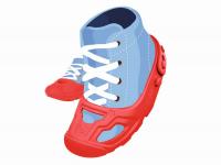 BIG Ochranné návleky na topánky červené